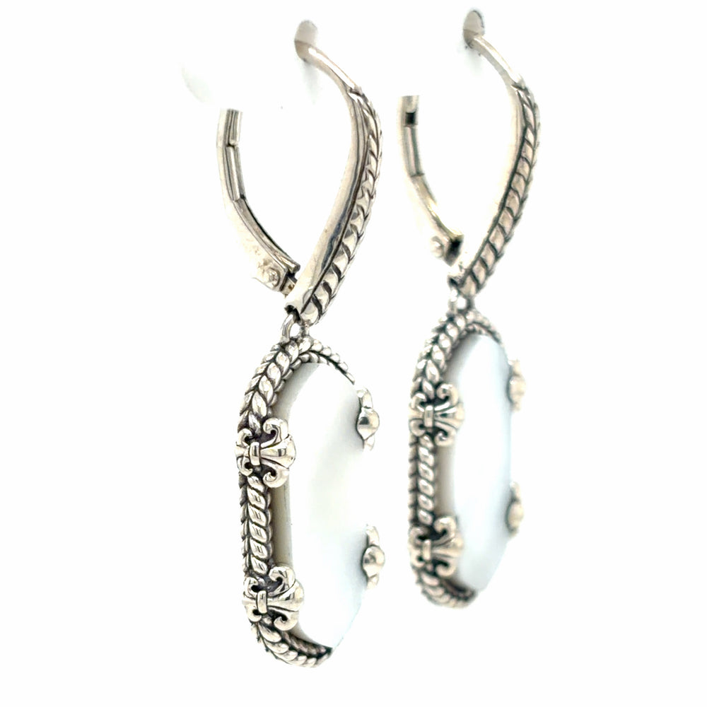 Estate JAi Mother of Pearl Dangle Earrings