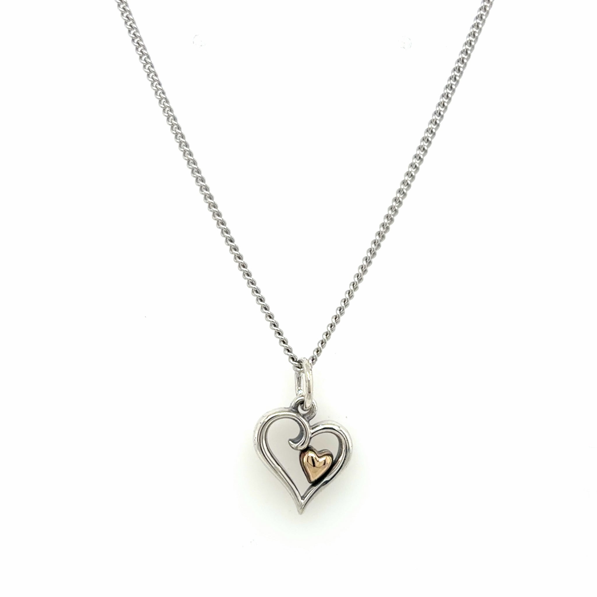 Estate James Avery Delicate Joy of My Heart Charm Necklace