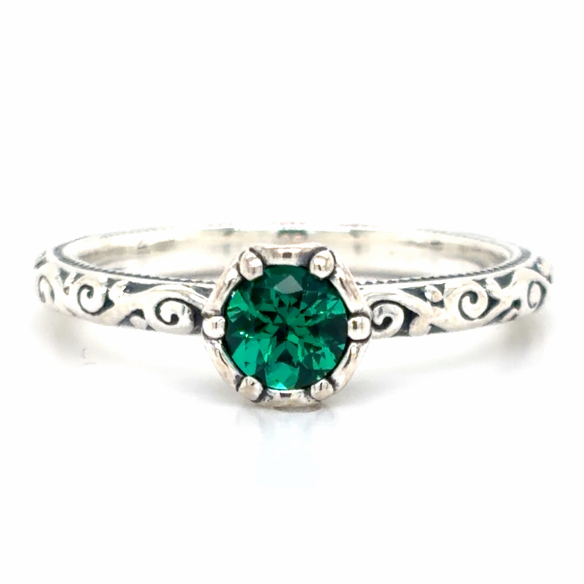 Estate James Avery Cherished May Birthstone Ring