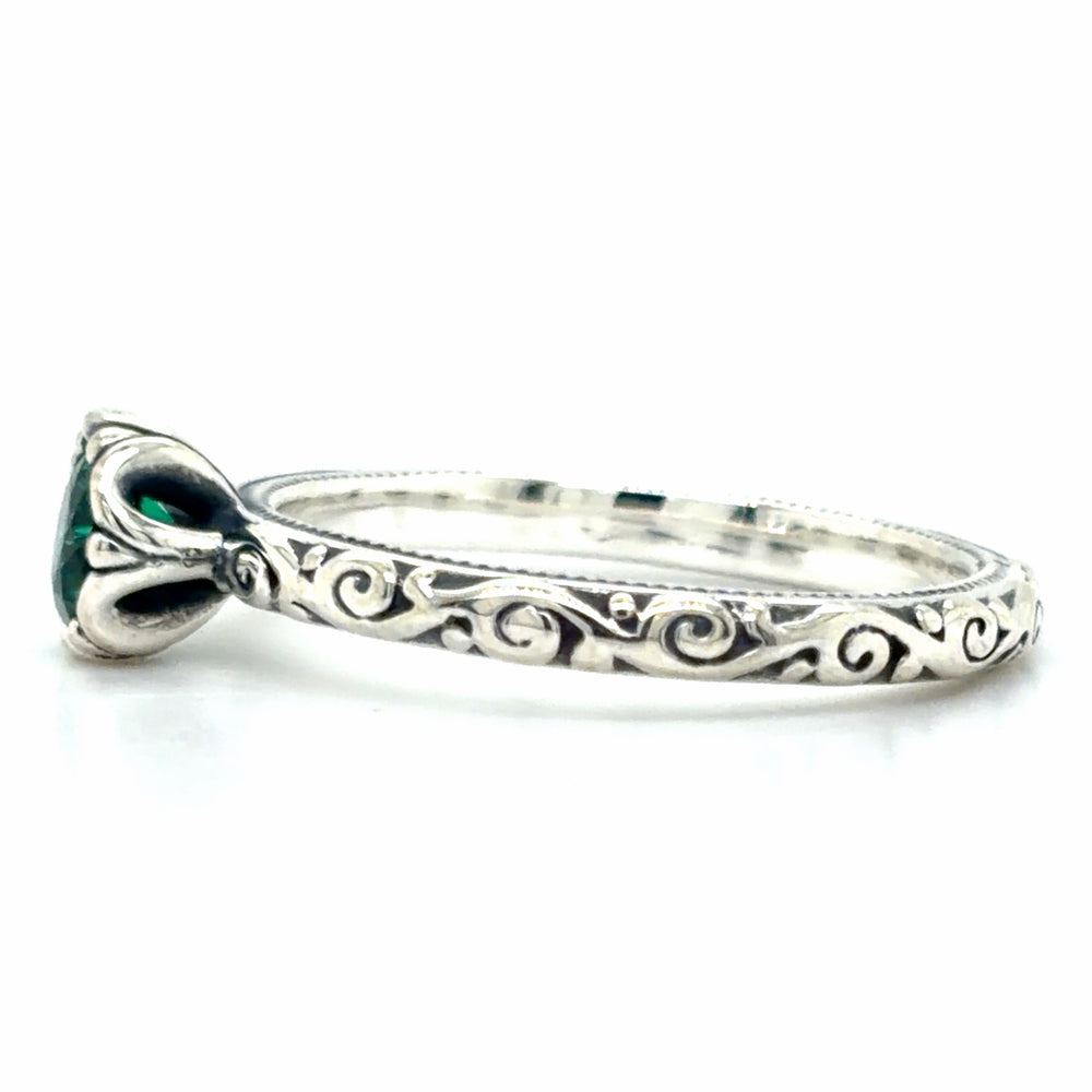 Estate James Avery Cherished May Birthstone Ring