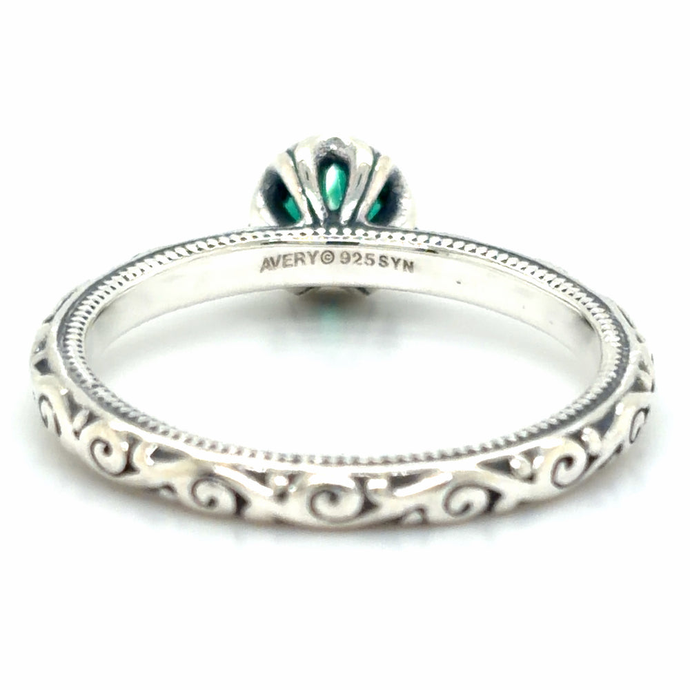Estate James Avery Cherished May Birthstone Ring