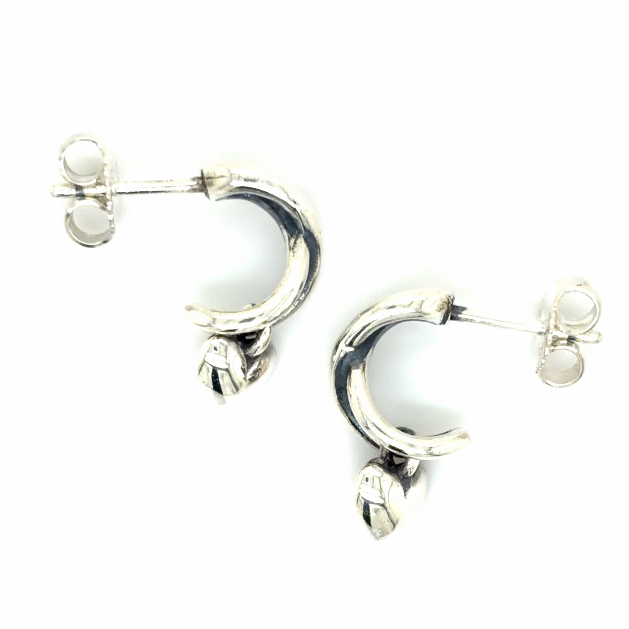 Estate Pair James Avery Delicate Infinite Love Hoop Earrings