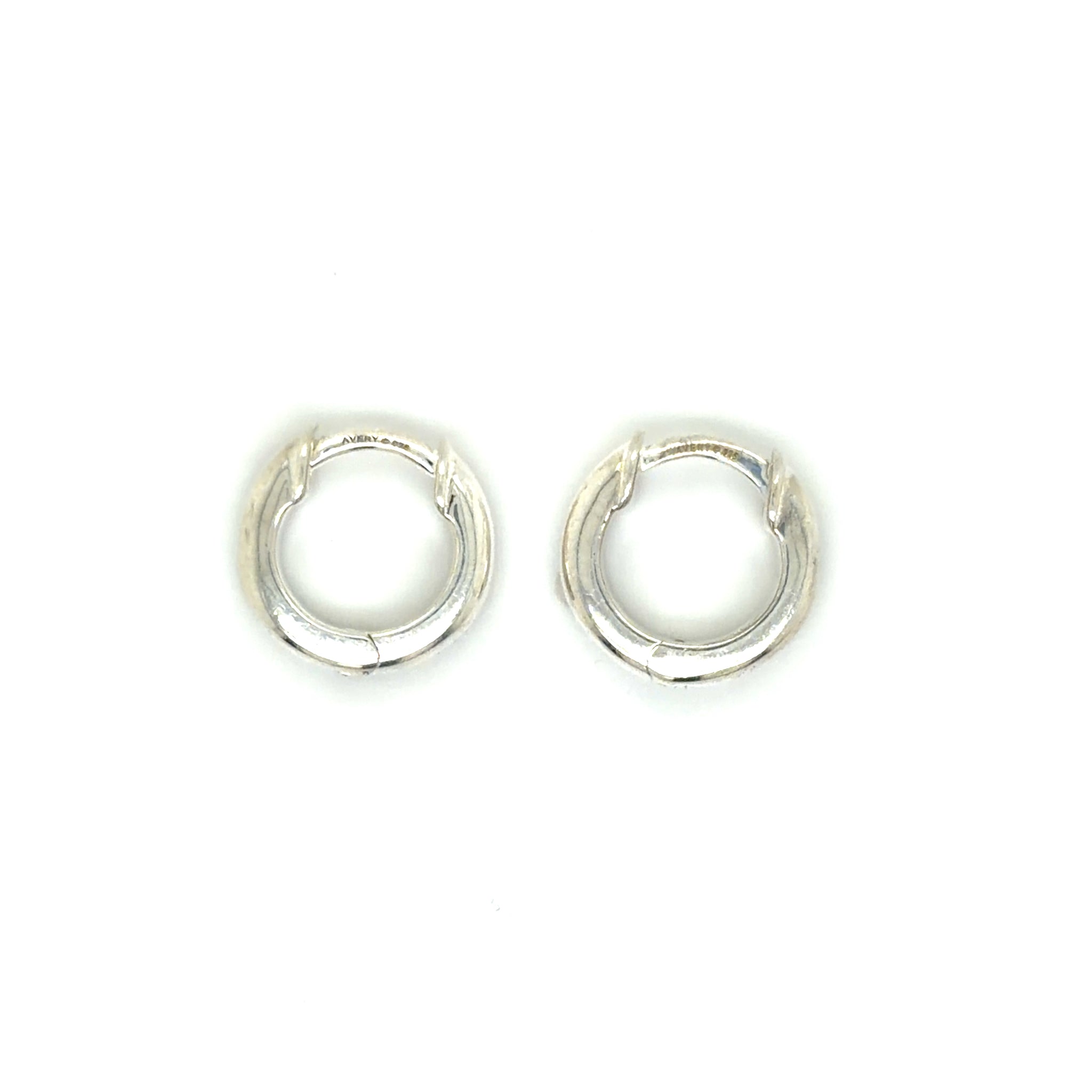 Estate James Avery Extra Small Hinged Huggie Hoop Earrings