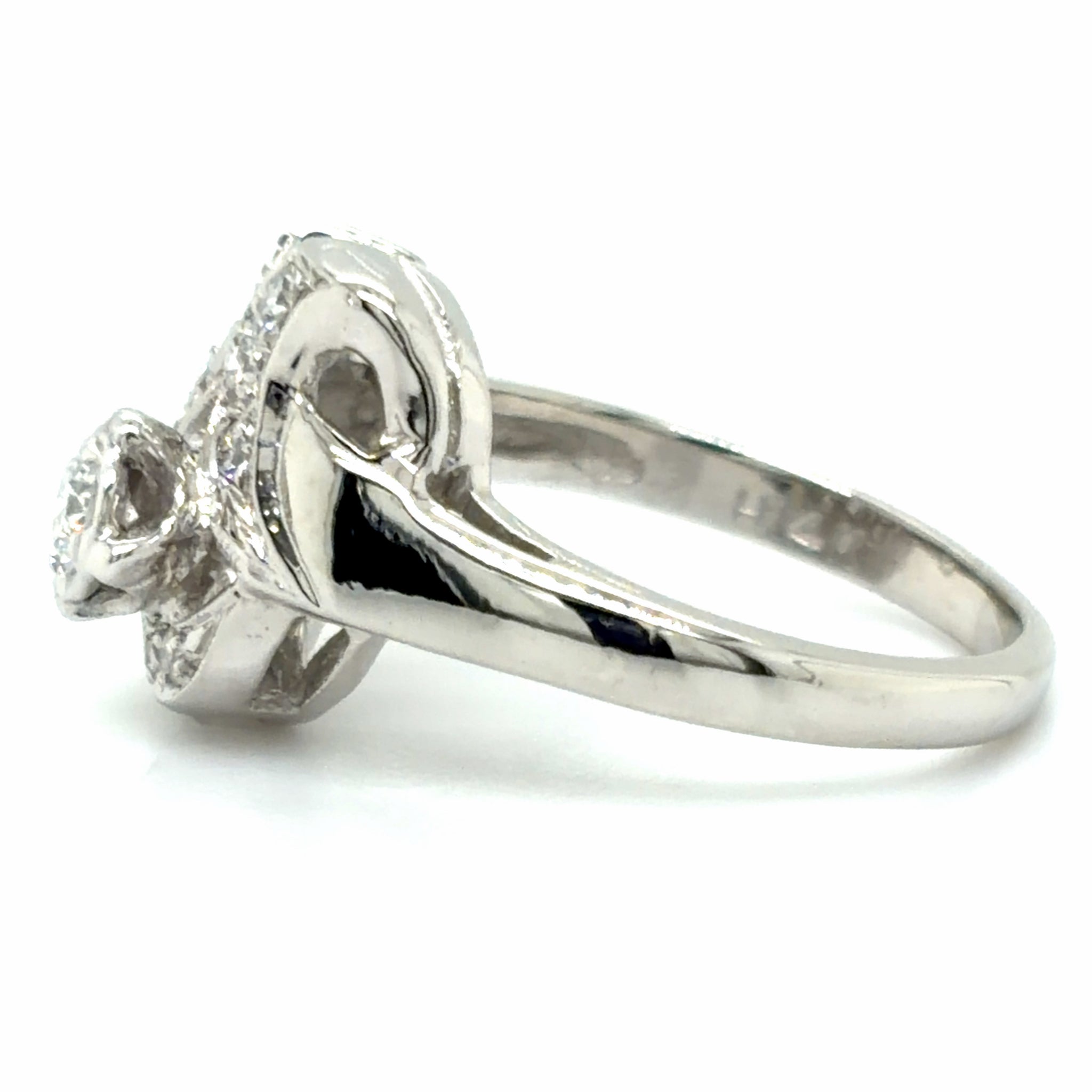 Estate 0.25cttw Diamond Swirl Fashion Ring