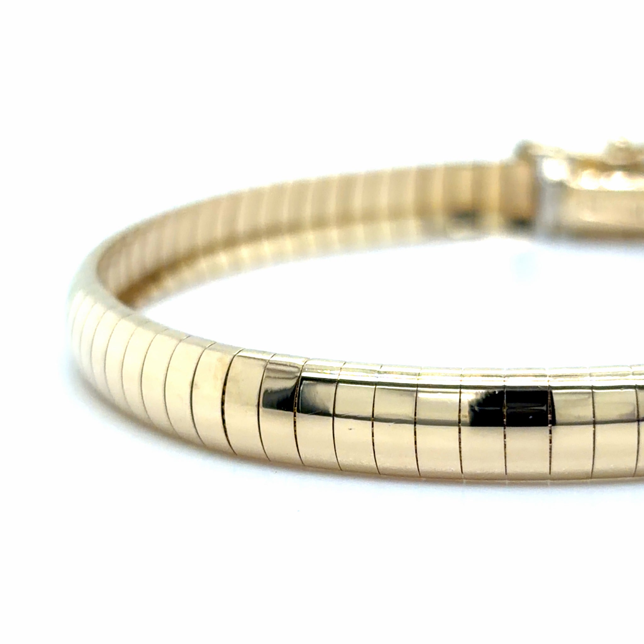 Estate 7" Polished Omega Bracelet