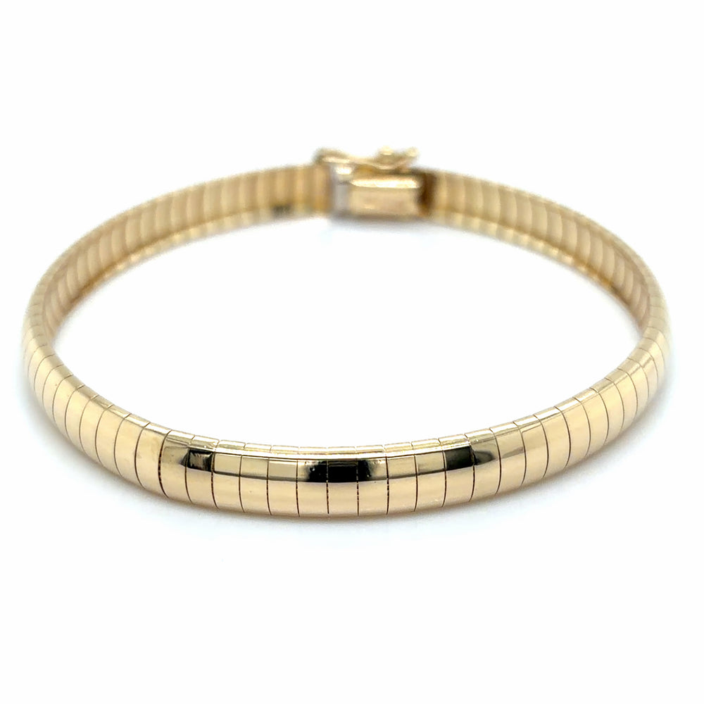 Estate 7" Polished Omega Bracelet