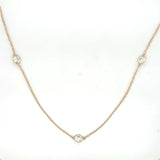 Estate Cubic Zirconia Station Necklace
