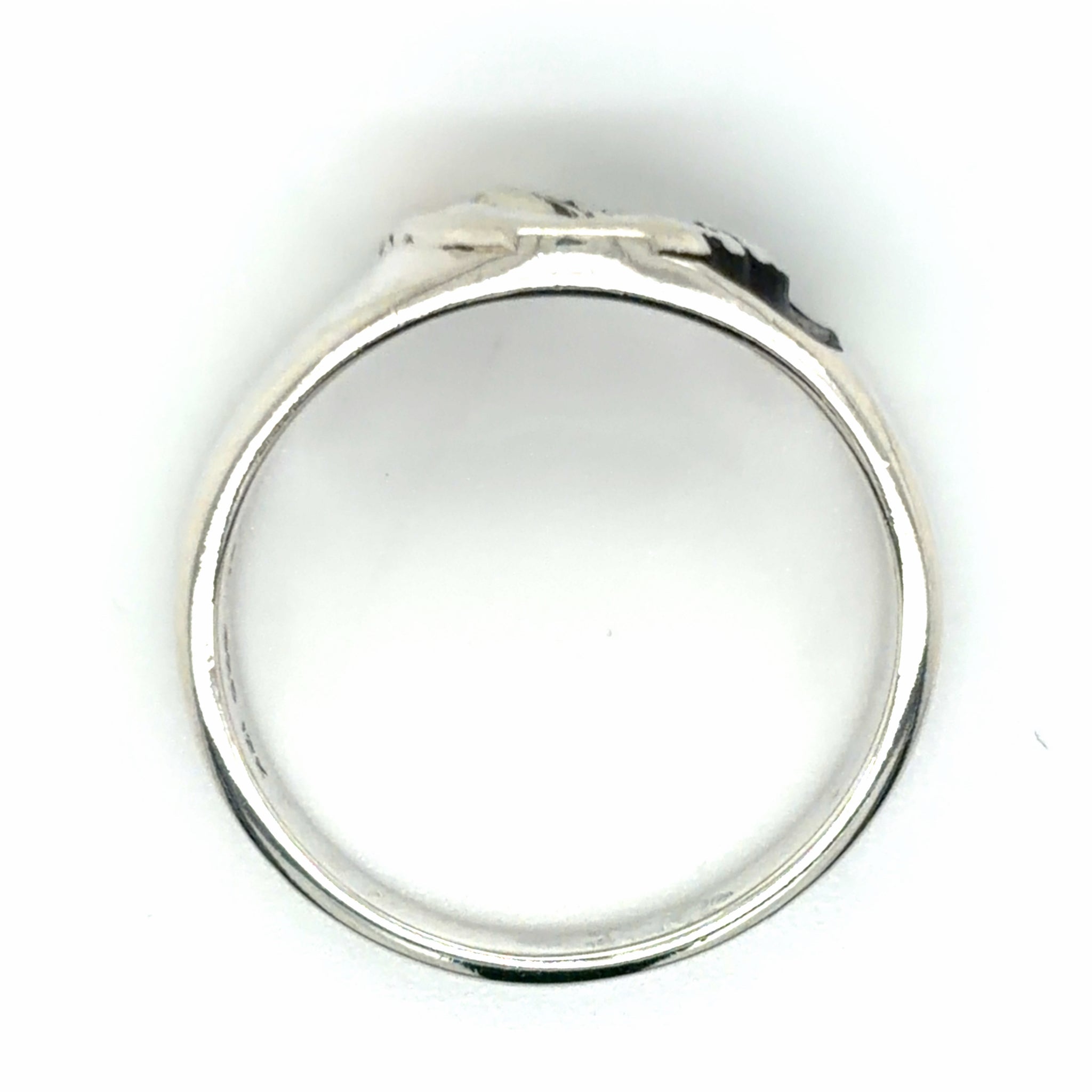 Estate Enamel Eagle Ring