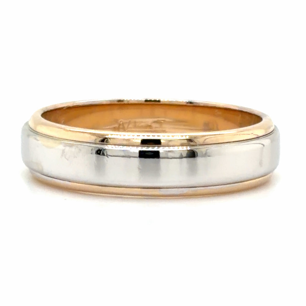 Estate size 9 Two Tone Wedding Band