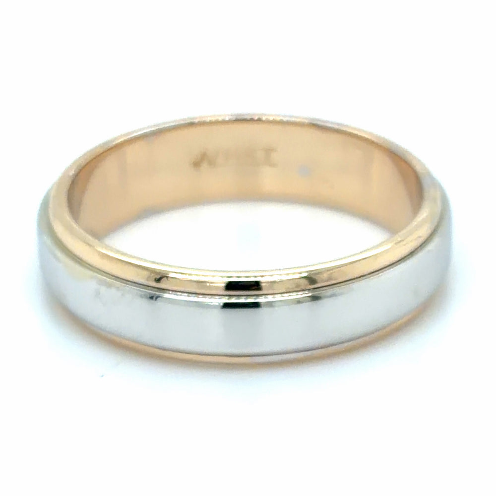 Estate size 9 Two Tone Wedding Band