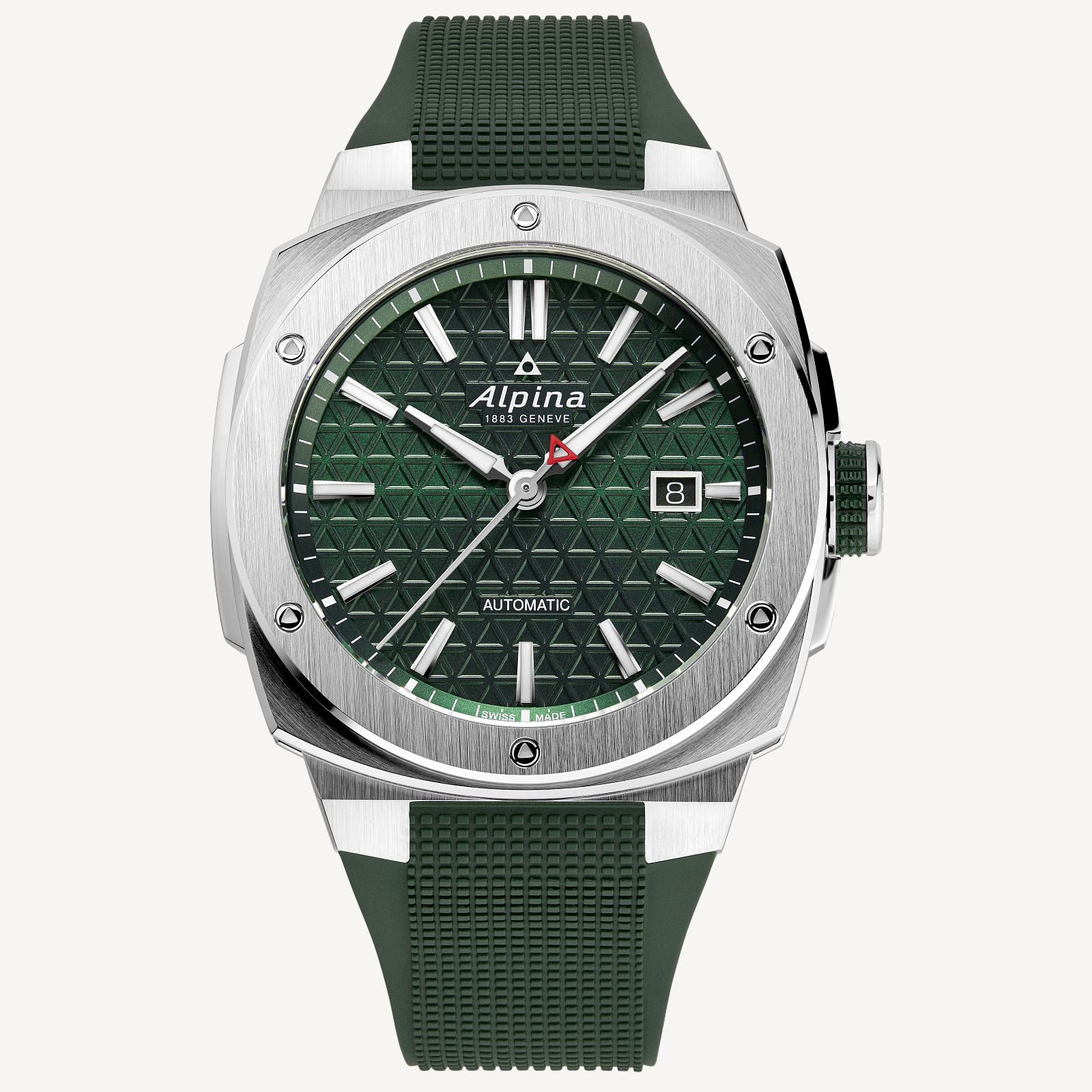Alpiner Extreme Automatic WR200 SS with Green Strap by Alpina