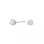 14K White Gold 0.33cttw Diamond Stud Earrings with Martini Prongs