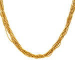 Estate Gold Beaded Necklace