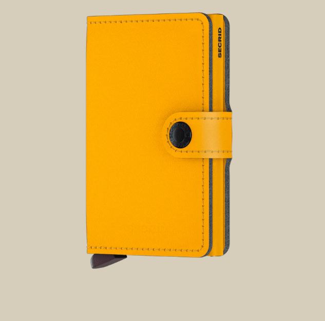 Yard Powder Ochre Miniwallet by Secrid