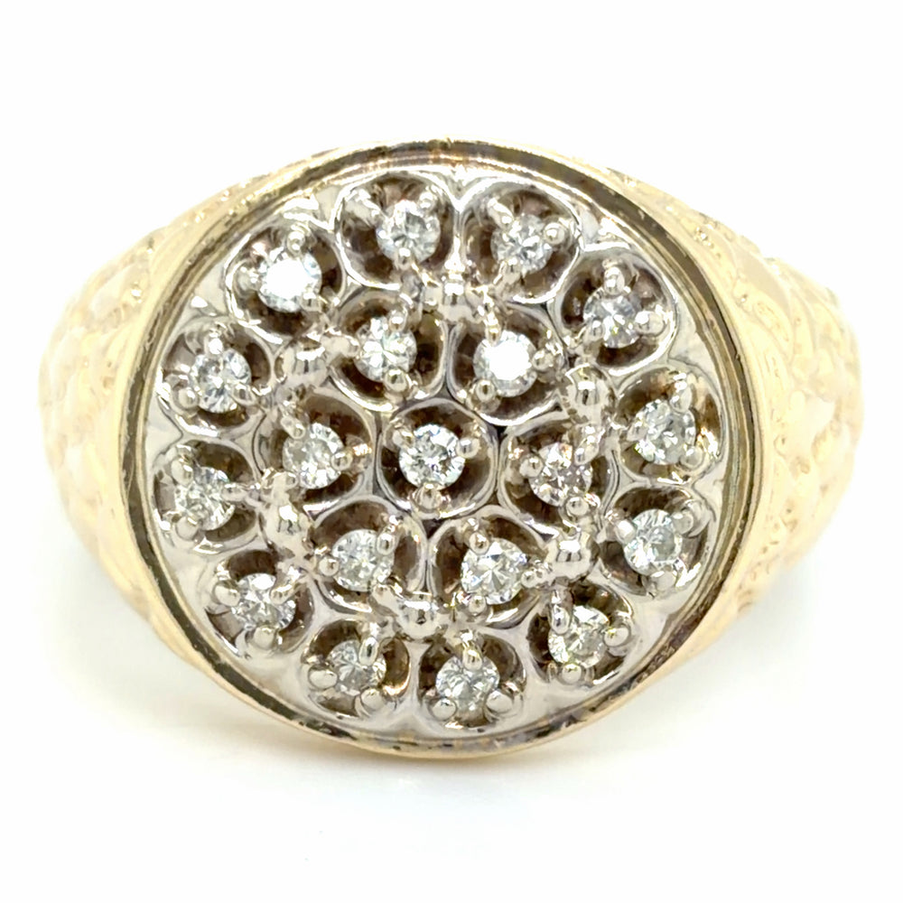 Estate Diamond Circle Cluster Ring