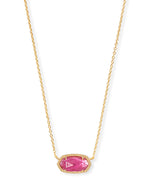 Elisa Gold Pendant Necklace in  Azalea Illusion by Kendra Scott