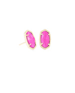 Ellie Gold Plated Earring in Magenta by Kendra Scott