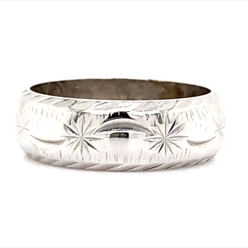 Estate Shooting Stars Wedding Band