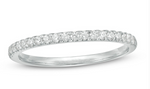 14K White Gold LAB GROWN 0.25cttw Diamond Band