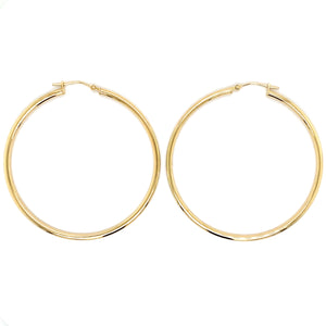 Estate 50mm Yellow Gold Hoops