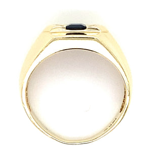 Estate Sapphire Signet Ring