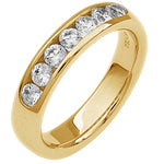 14K Yellow Gold 0.75cttw H-I I1 Diamond Wedding Band