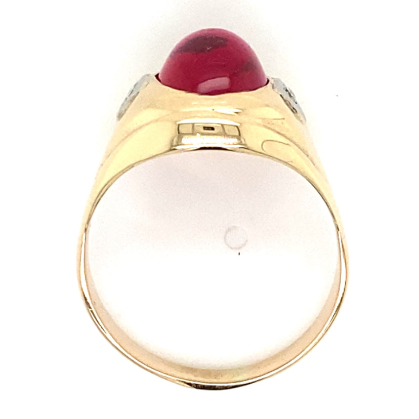
            
                Load image into Gallery viewer, Estate Synthetic Ruby Ring
            
        