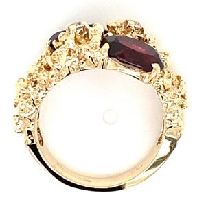 Estate Garnet Bypass Ring