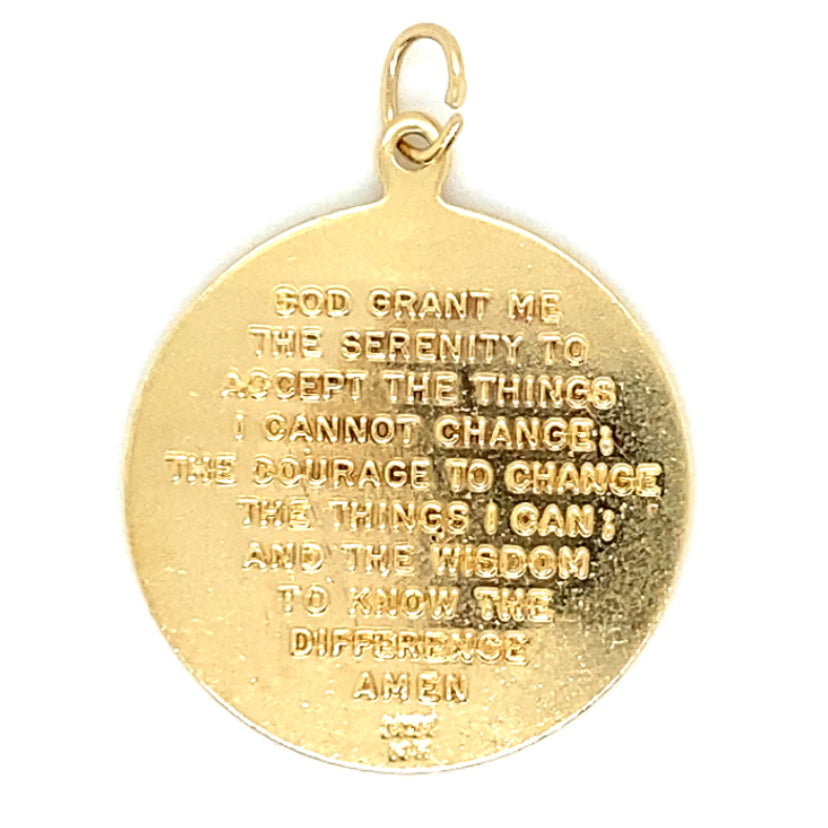 Estate Serenity Prayer Charm/Pendant