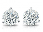 14K White Gold 1.99cttw HI SI3/I1 RBC Diamond Stud Earrings