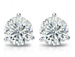 14K White Gold 1.49cttw G-H VS/SI RBC Diamond Stud Earrings