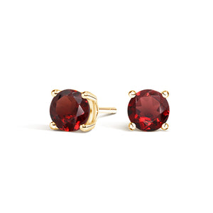 Garnet Stud Earrings