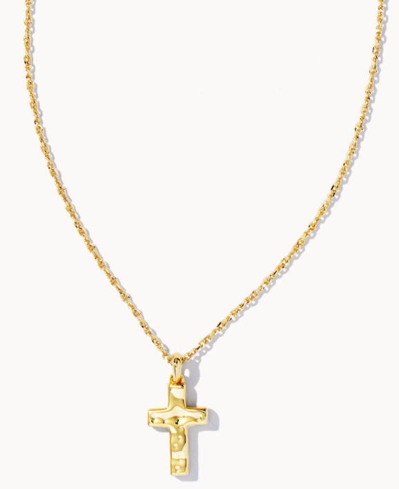 Cross Gold Plated Metal Pendant by Kendra Scott