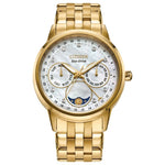 Eco-Drive, 6 Hand Calendar, Diamonds Luminous Hands/Markers Moon Phase by Citizen