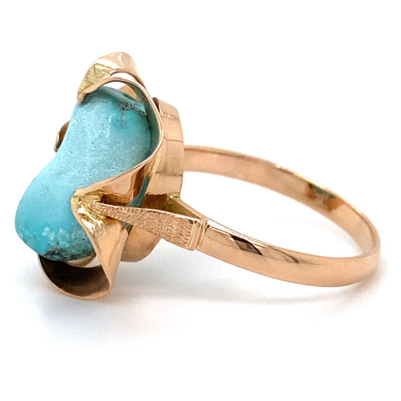 Estate Blue Stone Freeform Ring