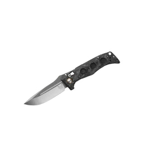 Mini Auto Adamas Knife with Marbled Carbon Fiber & Drop Point by Benchmade
