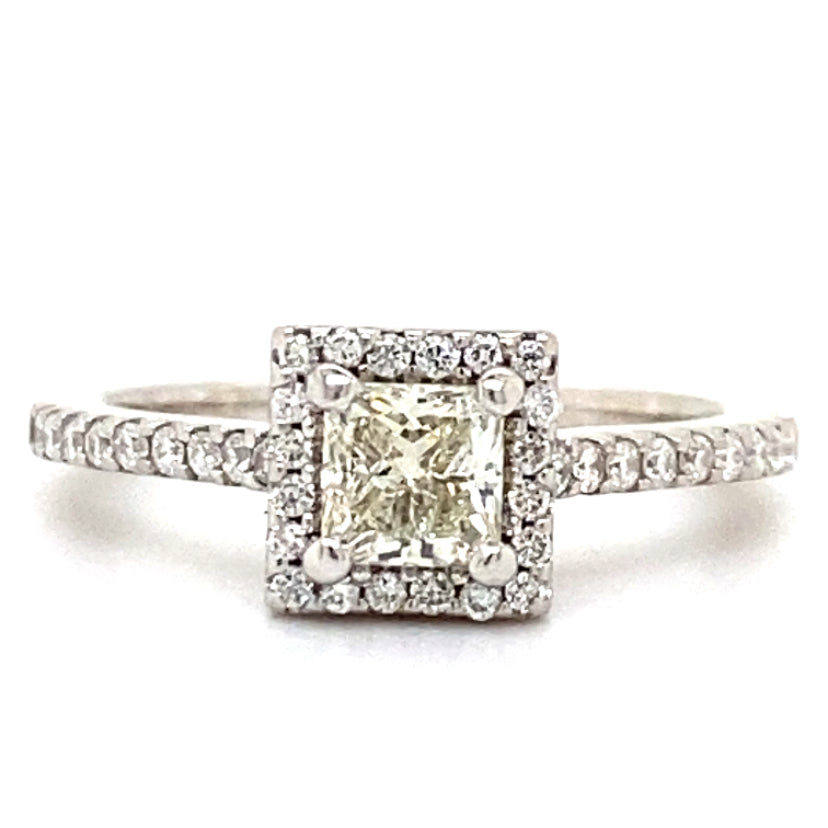 Estate Princess Cut Engagement Ring