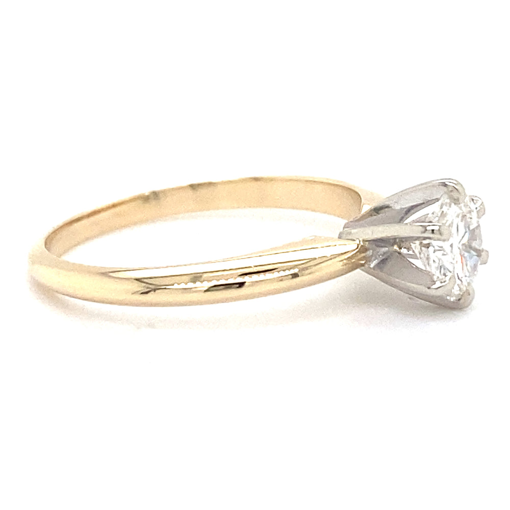 Estate 0.80ct Diamond Solitaire Ring