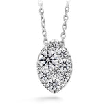 18K White Gold 0.25cttw VS-SI G-H Tess Diamond Navette Pendant by HOF