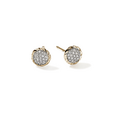JH Essentials 14K Gold Diamond Pave Stud Earrings by John Hardy