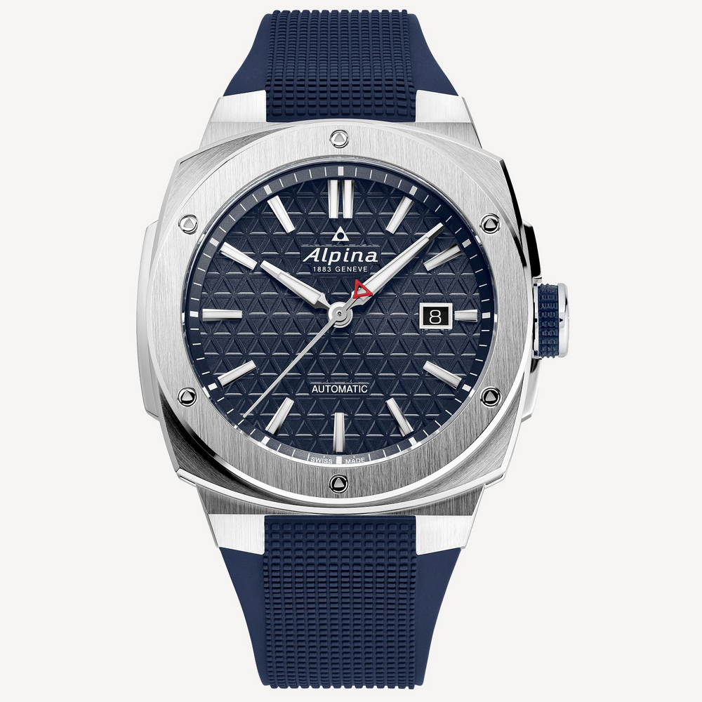 Alpiner Extreme Automatic WR200 SS with Blue Strap by Alpina