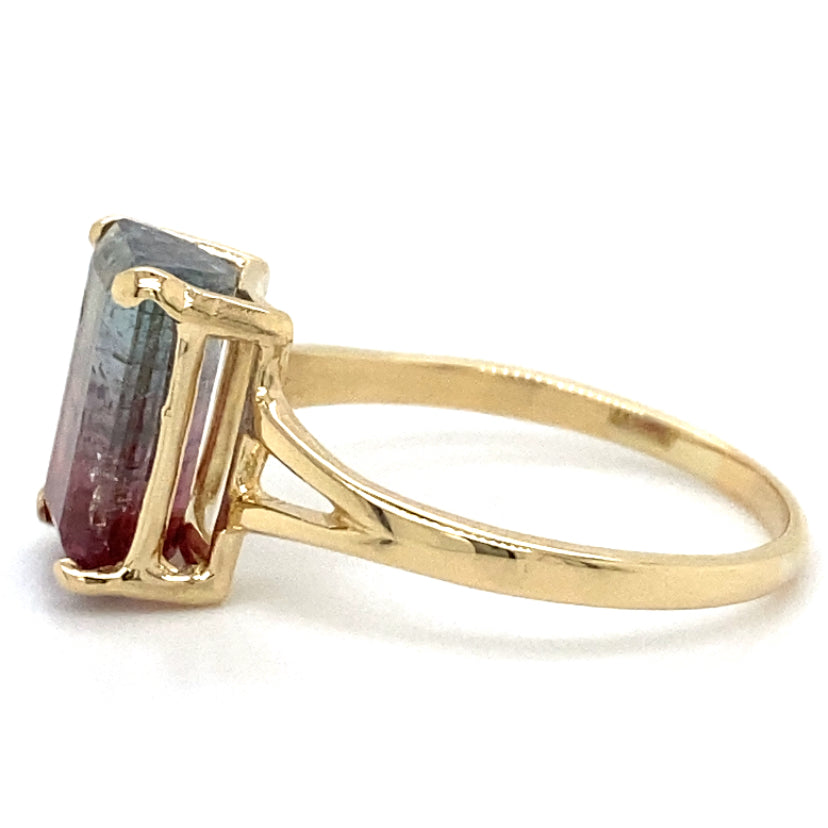 Estate Watermelon Tourmaline Ring