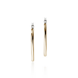 JH Essentials Two Tone Hoop Earrings by John Hardy