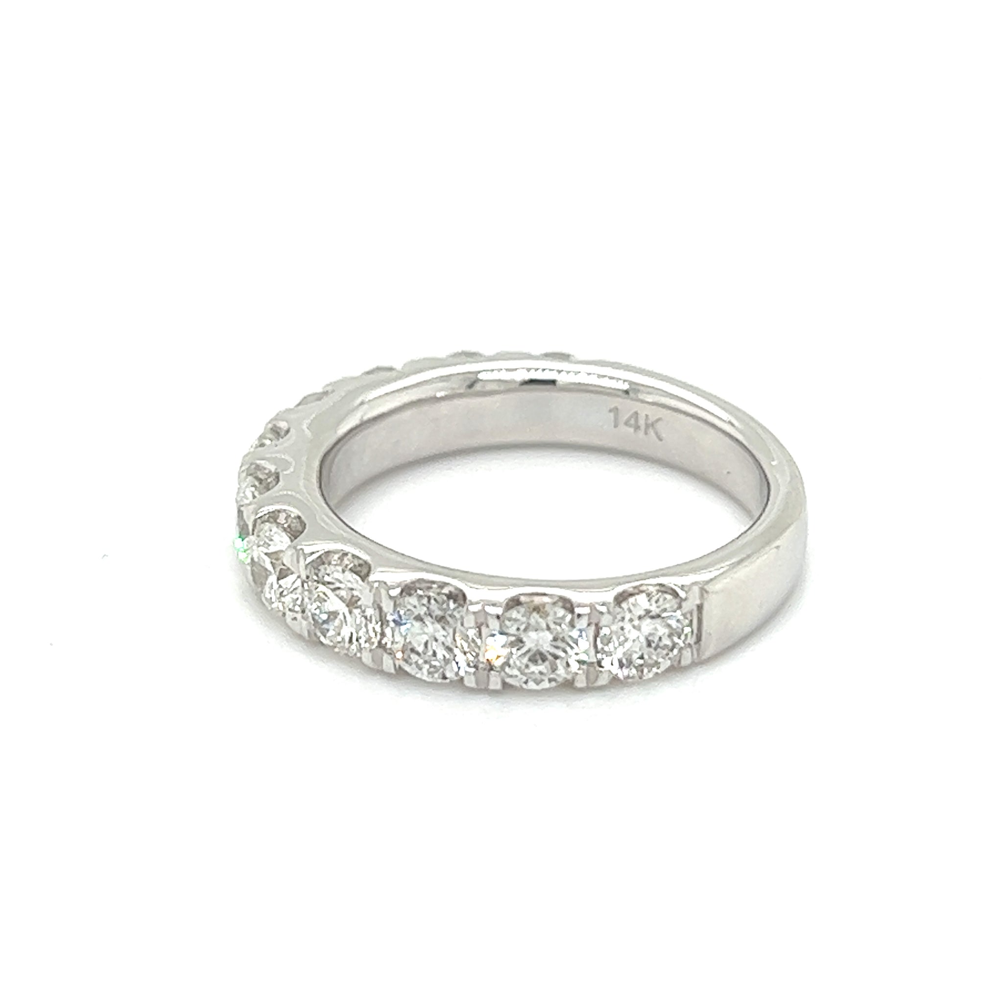 14K White Gold 2.20cttw VS2 G Diamond Wedding Band by DFU