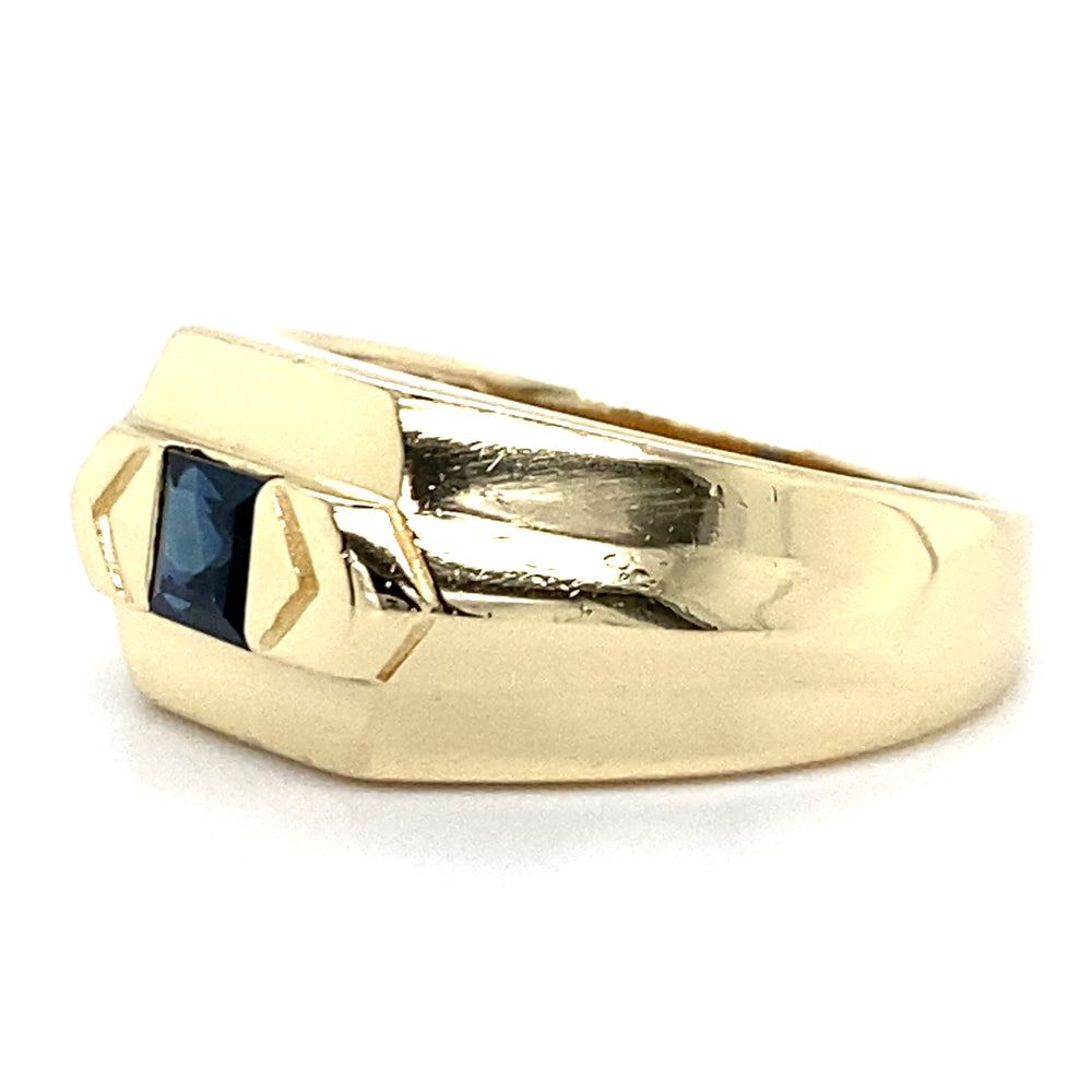 Estate Sapphire Signet Ring