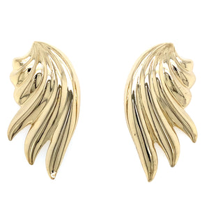 Estate Feather Earrings