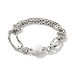 Classic Chain Bracelet with Seamless Clasp 13-14mm Freshwater Pearl by John Hardy