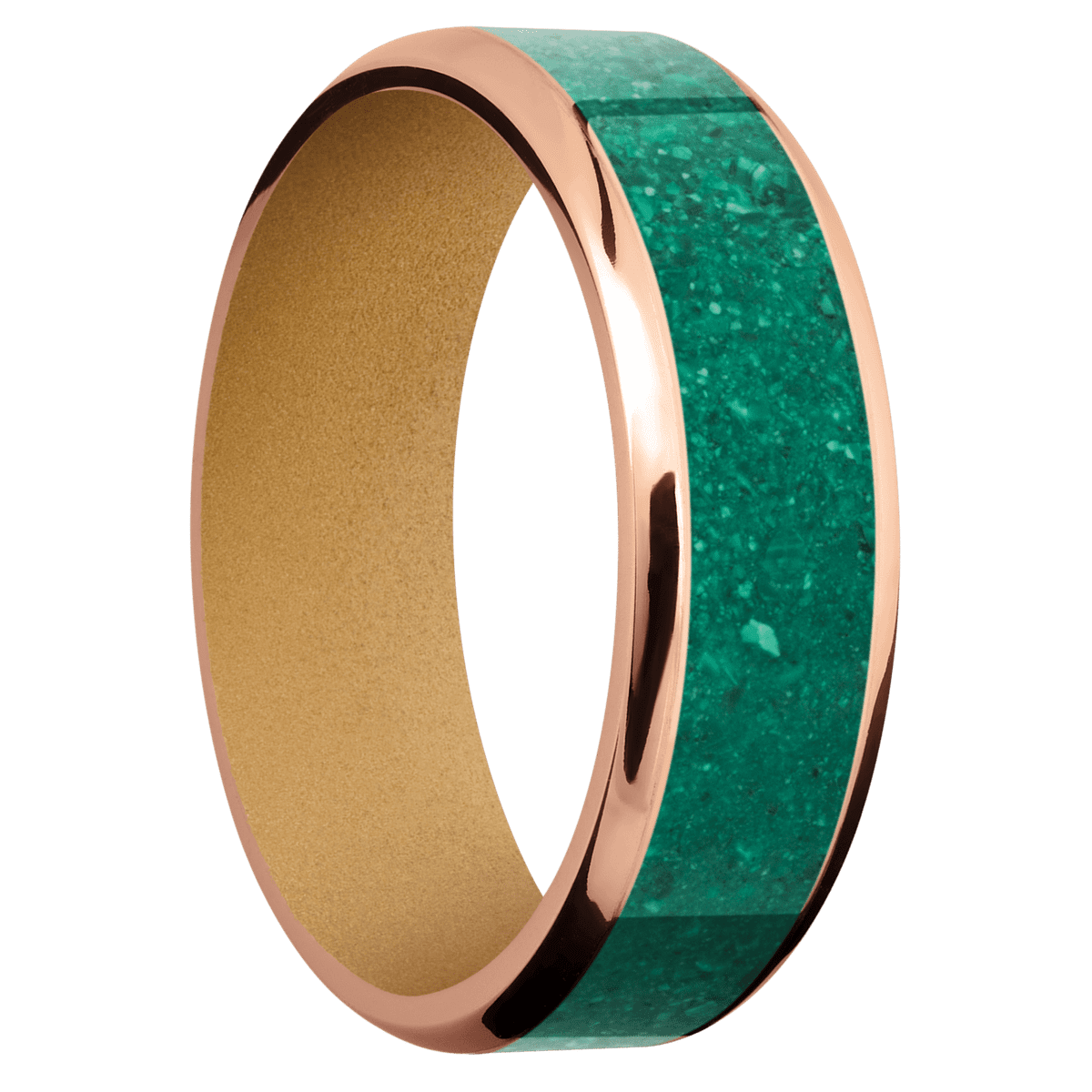 14K Rose Gold + Polish , Polish Finish + Gold