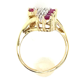 Estate Ruby Bypass Ring