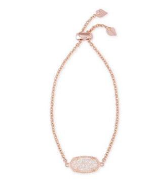 Elaina Rose Gold Plated Bracelet in Iridescent Drusy by Kendra Scott